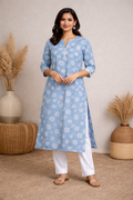 Elegant Printed Kurti – Soft Fabric | Minimal Ethnic Wear for Everyday Comfort